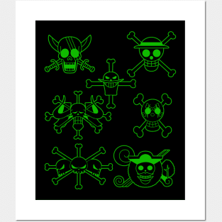 Yonko Jolly Roger 3 Posters and Art